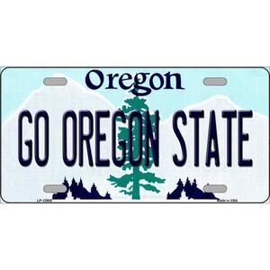 NCAA Beavers  License Plate Background Metal Tag Wall Sign New